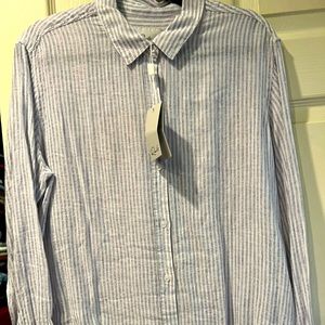 Rails Linen Blend Charli Striped Shirt
